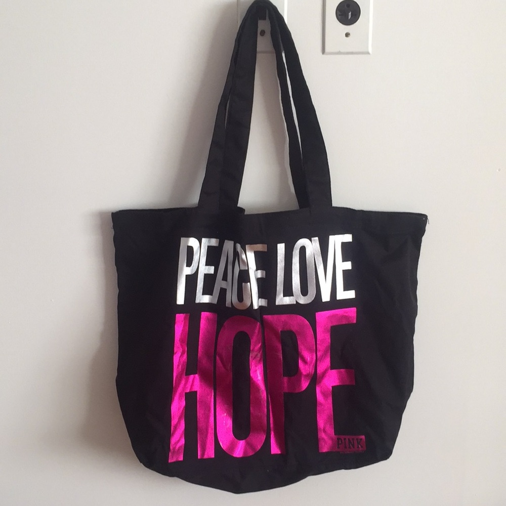 VS PINK Vintage Peace Love Lightweight Tote Bag